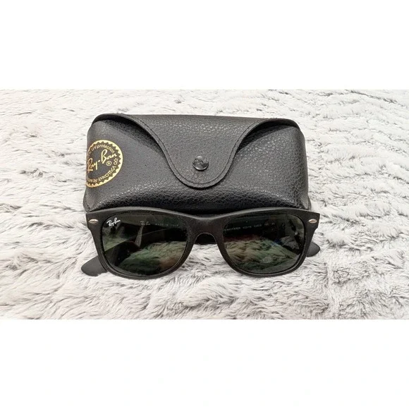 Ray-Ban RB 2132 New Wayfarer Black-Crystal Black Sunglasses - IC 18 - Picture 3 of 6